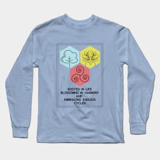 Tree of life and Lotus flower Long Sleeve T-Shirt